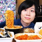 韓国料理デリバリー1万円分食べ切れるまで帰れません！！【モッパン】